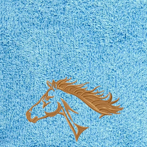 Serviette De Bain Motif Cheval 76x38cm - Microfibre Douce, Absorption Rapide, Pour Sport, Plage, Voyage